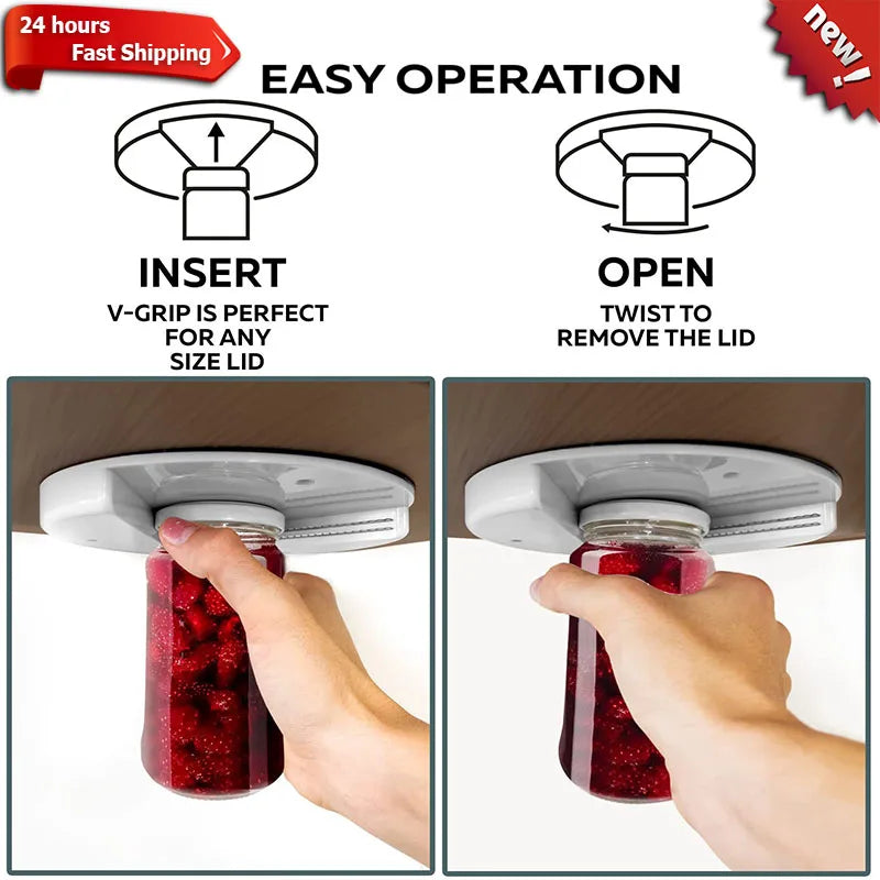 Revolutionary Multifunctional Jar Opener - Effortless Lid Removal for Every Kitchen!